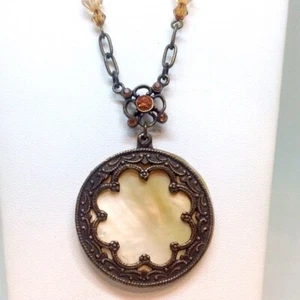 Women's Necklace NY & Company NYC Abalone - Picture 1 of 5