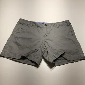 Merona Shorts Womens Size 6 Gray Khaki Twill Everyday Chino 9" Rise Mid Length - Picture 1 of 12