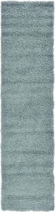 Unique Loom Solid Shag Collection Area Rug (2' 7" x 10' Runner Light Slate Bl... - Picture 1 of 9