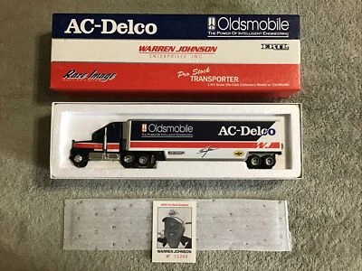 Remolque tractor Ertl Warren Johnson 1992 CA Delco Pro Stock NHRA 1/64 diecast Foto 1 de 4