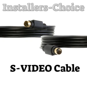 6ft 12ft 25ft S-Video Cable Male To Male For Monitor VCR Gold Plated 4 Pin lot - Picture 1 of 4