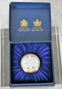 Halcyon Days Enamel Box in Orig Display Box Success is Getting What You Want - Picture 1 of 9