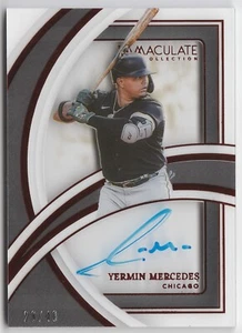 2022 Panini Immaculate Shadowbox Signatures Red /49 AUTO Yermin Mercedes RC SP - Picture 1 of 2