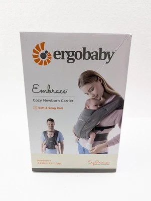 Portabebés Ergobaby Embrace tejido suave recién nacido - gris jaspeado Foto 1 de 4