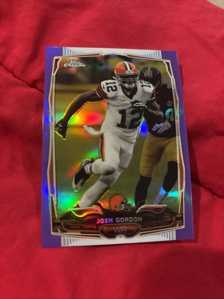 Josh Gordon Cleveland Browns 2014 Topps Chrome Purple Refractor #55 - Image 1 of 1