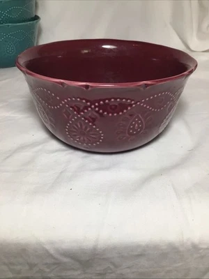 Pioneer Woman 6 дюймов сливовые ̼зерновые чаши кружевной узор — глубокая миска для супового салата - Изображение 1 из 3