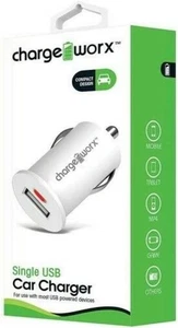 USB Auto Ladegerät weiß Ex-Display - Bild 1 von 6