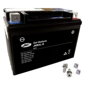 Gel Battery Motorcycle YB4L-B for Beta Tempo 50 Year 1999-2001 by JMT - Picture 1 of 12