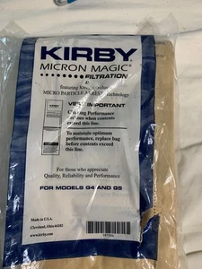 4- MICRON MAGIC KIRBY VACUUM Cleaner G3 G4 G5 Micro Particle Arrest New - Picture 1 of 3