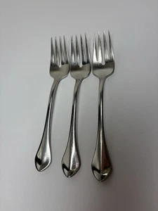 3 - Oneida Capello Glossy USA Stainles 6 5/8" Salad Forks - Picture 1 of 10