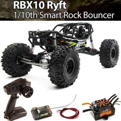 NEW Axial 1/10 RBX10 Ryft 4WD Brushless Rock Bouncer RTR Black - Image 1 of 4