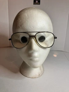 VNTG Hudson Z87-2 54016 dicke Gläser Metallrahmen Gummi Nasenstück Brille - Bild 1 von 10