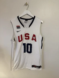 Vintage Nike USA Olympic Dream Team Kobe Bryant 10 Basketball Trikot Herren M Rom - Bild 1 von 6