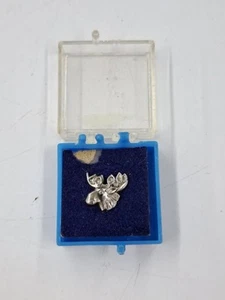 Vintage Moose Lodge Screwback Pin Sterling Silver Loyal Order of Moose Lodge - Picture 1 of 7