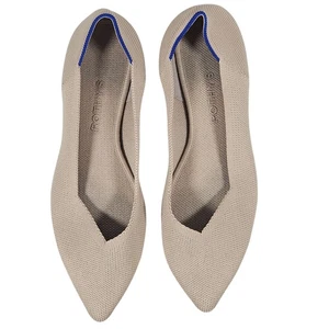 Rothy’s Women’s Flats Taupe Knit Point 10W Quiet Luxury, Office Core, Old Money - Picture 1 of 9