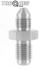 AN-4 ( 4AN AN04 ) M12x1.0 Metric Stainless Steel Convex / Dual Seat Adapter - Picture 1 of 2