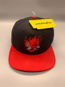 Cyberpunk 2077 Hat Cap Snap Back Black Red Jinx Samurai Videogame Gamer Mens - Picture 1 of 14