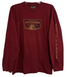 Vintage Abercrombie & Fitch Long Sleeve Tshirt Lubed Tube Y2K USA Banned Sz XL - Picture 1 of 7