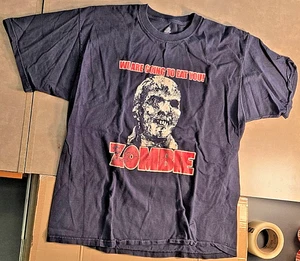 Vintage Lucio Fulci ZOMBIE We Are Going To Eat You 2XL T-Shirt Death Black Metal - Bild 1 von 4