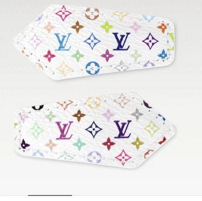 Новый в коробке Louis Vuitton x TM белый монограмма многоцветный мини LV за кулисами заколки комплект - Изображение 1 из 3