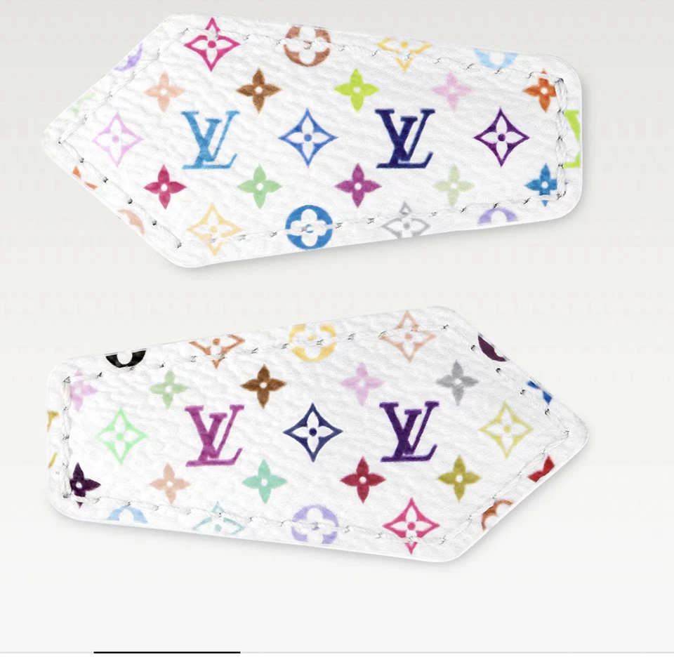 Новый в коробке Louis Vuitton x TM белый монограмма многоцветный мини LV за кулисами заколки комплект - Изображение 1 из 3