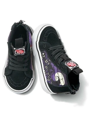 VANS X Disney Sk8 Hi Zip (Jasks/Night Before XMas) Brilla en la Oscuridad Niños Pequeños  Foto 1 de 4