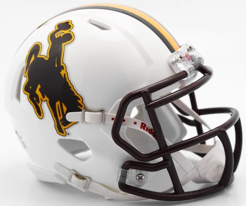 WYOMING COWBOYS NCAA Riddell SPEED Authentic MINI Football Helmet Cover