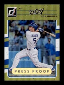 2017 Donruss Gold Press Proof Corey Seager #106 SP Los Angeles Dodgers /99