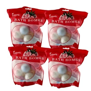 4 Bags - iHave Bath Bombs Bubble Spa Set Handmade Natural Fragrances 12 per bag - Picture 1 of 9