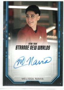 STAR TREK STRANGE NEW WORLDS S2 MELISSA NAVIA ERICA ORTEGAS BORDER AUTOGRAPH EL - Picture 1 of 2
