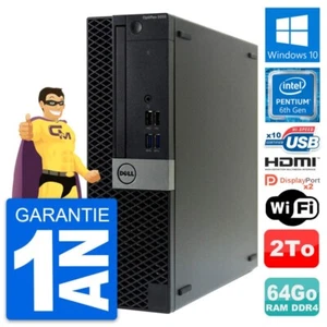 PC Dell Optiplex 5050 SFF Intel G4400 RAM 64Go Scheibe 2To HDMI Windows 10 Wifi - Bild 1 von 7