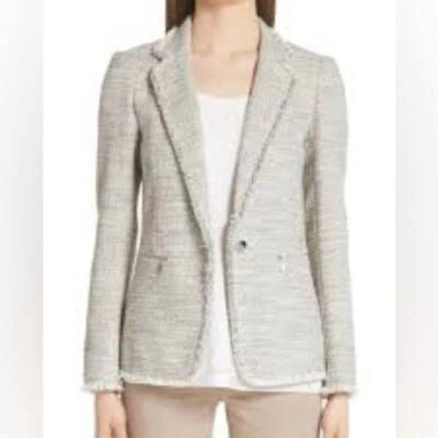 Chaqueta Blazer LAFAYETTE 148 l Lyndon Tweed Tejido Talla 8 Foto 1 de 4