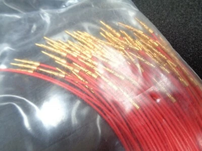 10 x GOLD Contacts Individual 300mm Jumper Wires Breadboard Cable Lead Arduino   - Image 1 of 4