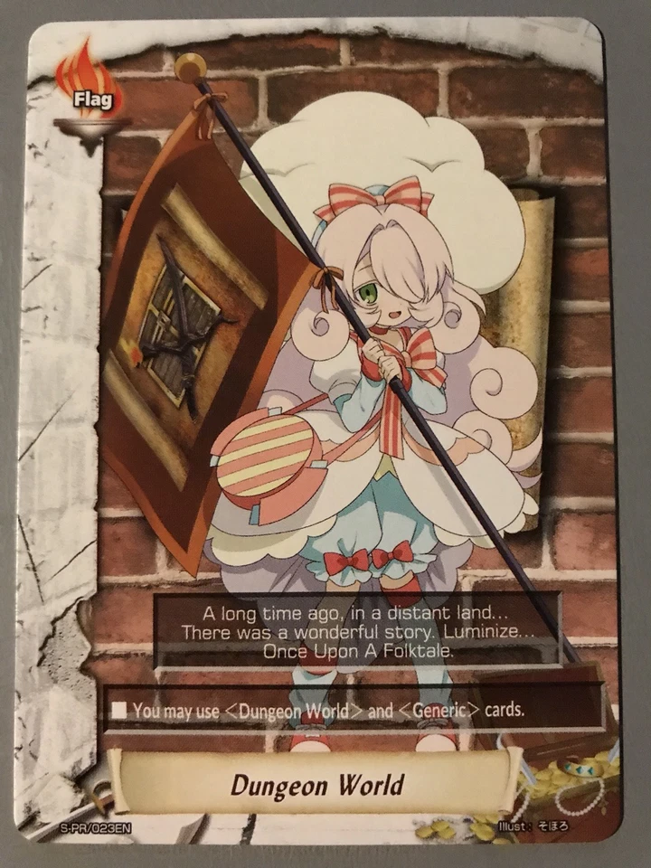 FUTURE CARD BUDDYFIGHT DUNGEON WORLD FLAG MEL YUMEGATARI S-PR/023EN - image 1 of 3