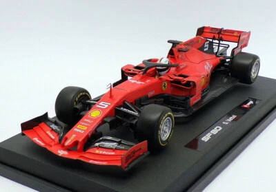 BURAGO FERRARI RACING 1:18 AUTO F1 DIE CAST FERRARI SF90 #5 S. VETTEL   18-16807 - Immagine 1 di 4