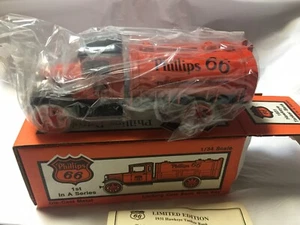 Vintage NOS Phillips 66 Petroleum 1931 Hawkeye Tanker Coin Bank #0401 NIB VGC - Picture 1 of 8