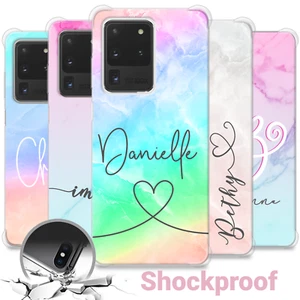FUNDA PERSONALIZADA PARA TELÉFONO MÁRMOL PARA SAMSUNG S10 S20 S9 S8 NOMBRE INICIALES SILICONA - Imagen 1 de 17