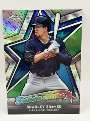 2018 Topps Chrome Bradley Zimmer #FS-5 Cleveland Indians  Future Stars Insert NM - Image 1 of 2