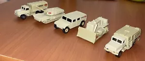 Maisto GI Joe Diecast Humvee Dozer Truck Military Pumper Tank M923 - Lot of 5 - Picture 1 of 7