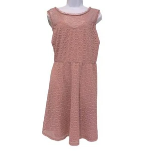 Love Squared Dress Sz 3X Dusty Pink Lace Dress Sleeveless Lined  - Picture 1 of 6
