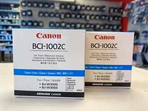 2x Original Canon Patrone BCI-1002C Cyan 5835A001 f. Canon BJ-W3000 + BJ-W3050 - Bild 1 von 1
