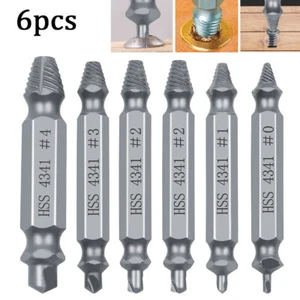 6 Tlg. Schraubenausdreher Set Schraubenentferner beschädigte Schrauben Ausdreher - Bild 1 von 10