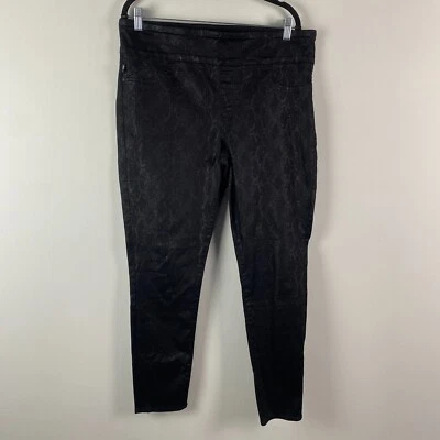 Rock & Republic Denim Rx Fever Pull On Jeans Jeggings 18 Stretch Snake Print - Image 1 of 4