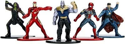Marvel Avengers Infinity War Nano Metalfigs 5 Pack Iron Spider Ironman Thanos - Image 1 of 2