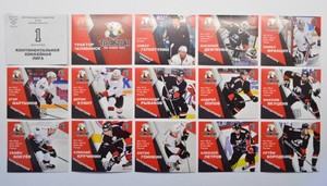 2015-16 KHL Traktor Chelyabinsk (#290-303) Pick a Player Sticker