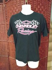 Vintage Chevrolet Racing T Shirt Adult Large Black Chevy