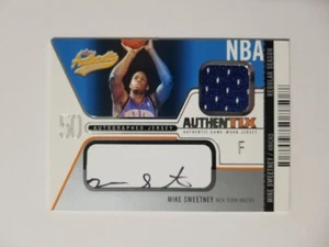2003-04 FLEER MIKE SWEETNEY AUTOGRAPH JERSEY CARD #AJA-MS 43/100 NEW YORK KNICKS - Picture 1 of 2