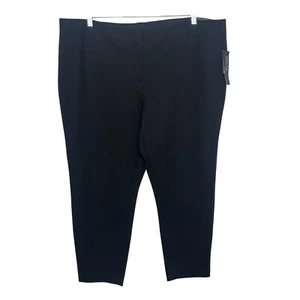 Alfani Pants Womans Deep Black 24W Skinny Leg Comfort Waist Stretch Fabric New - Picture 1 of 10