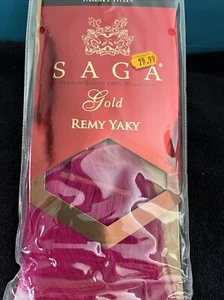 SAGA GOLD REMY YAKY 14"- 100% HUMAN HAIR -STRAIGHT -PINK BLAST -NEW - Picture 1 of 4