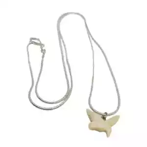Vintage Bird Pendant 925 Sterling Silver Chain, Womens Necklace - Picture 1 of 3